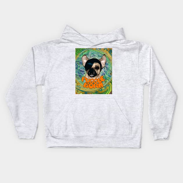 Puggle Born Kids Hoodie by Loveday101